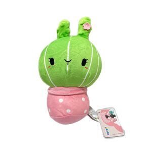 2023 Mewaii Soft Planted Cactus Plush Stuffed Toy 11 Inch Pink and Green